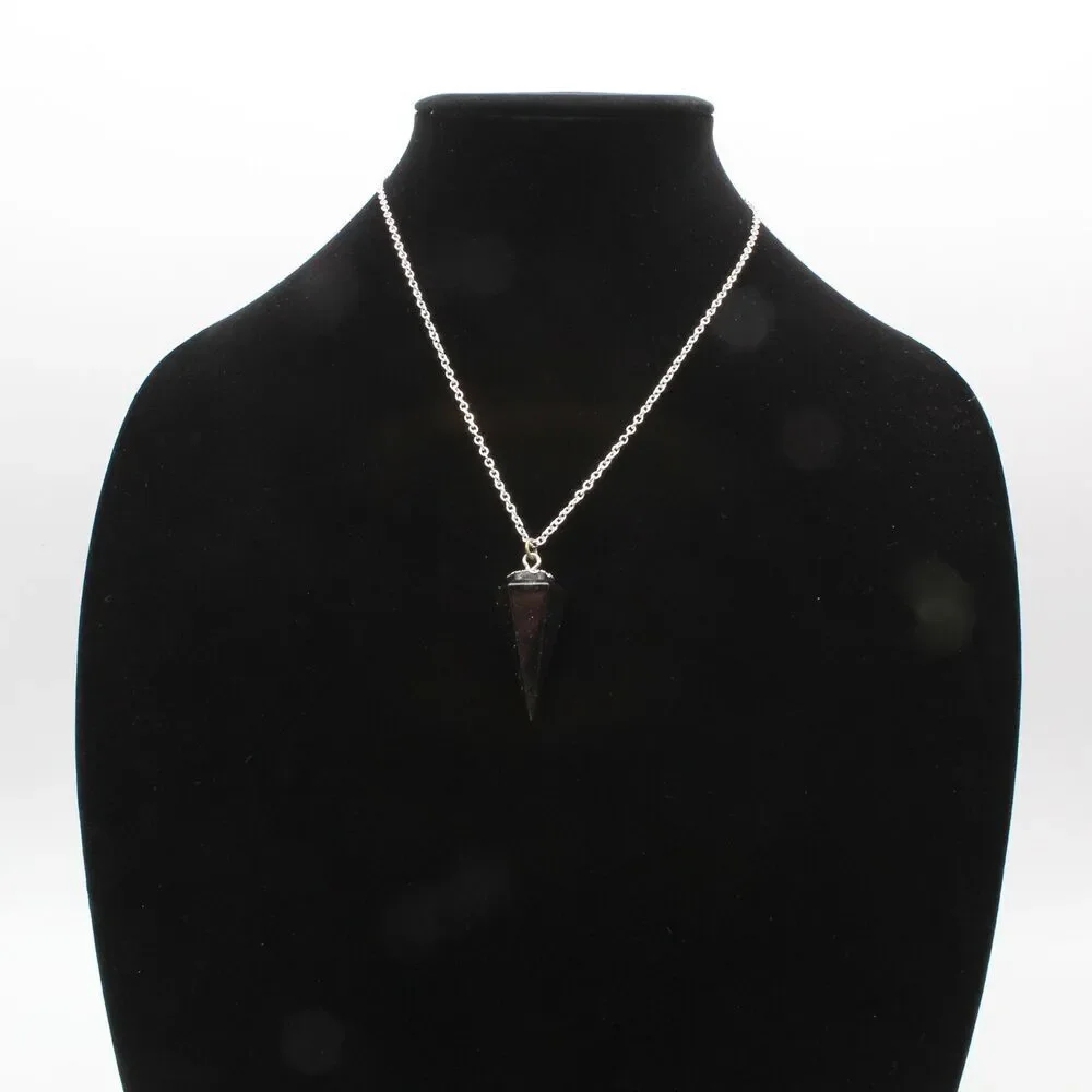 Black Pendulum Pendant Necklace